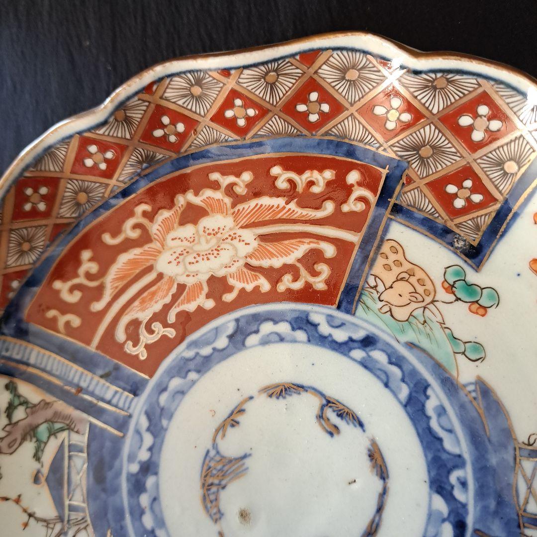 ご成約者です。「華やかな食卓！ 金彩古伊万里皿(直径21cm)」富貴長春皿