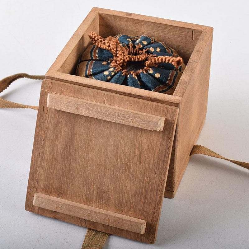 茶道具　桐製内金溜　棗　茶器　仕覆・時代箱付　V　R8643