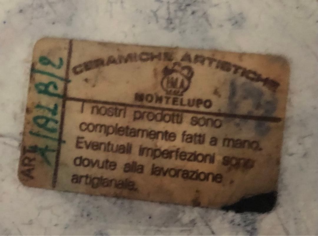 イタリア陶器　花瓶