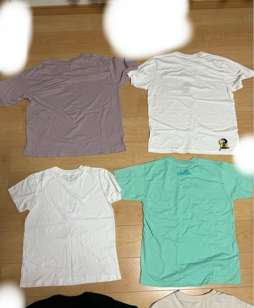 ディズニーミッキー、しんちゃん、アンパンマンのTシャツ、S、M、Lサイズ