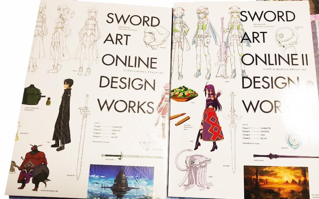 【SAO】ソードアート・オンライン デザインワークス1巻＆２巻