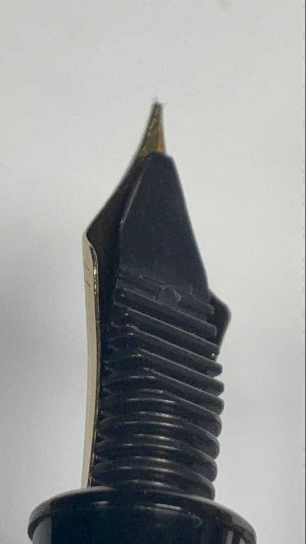 中屋万年筆廃盤バランスコントロールクロロ中字、ノーマルタイプ漆クロロ万年筆細字