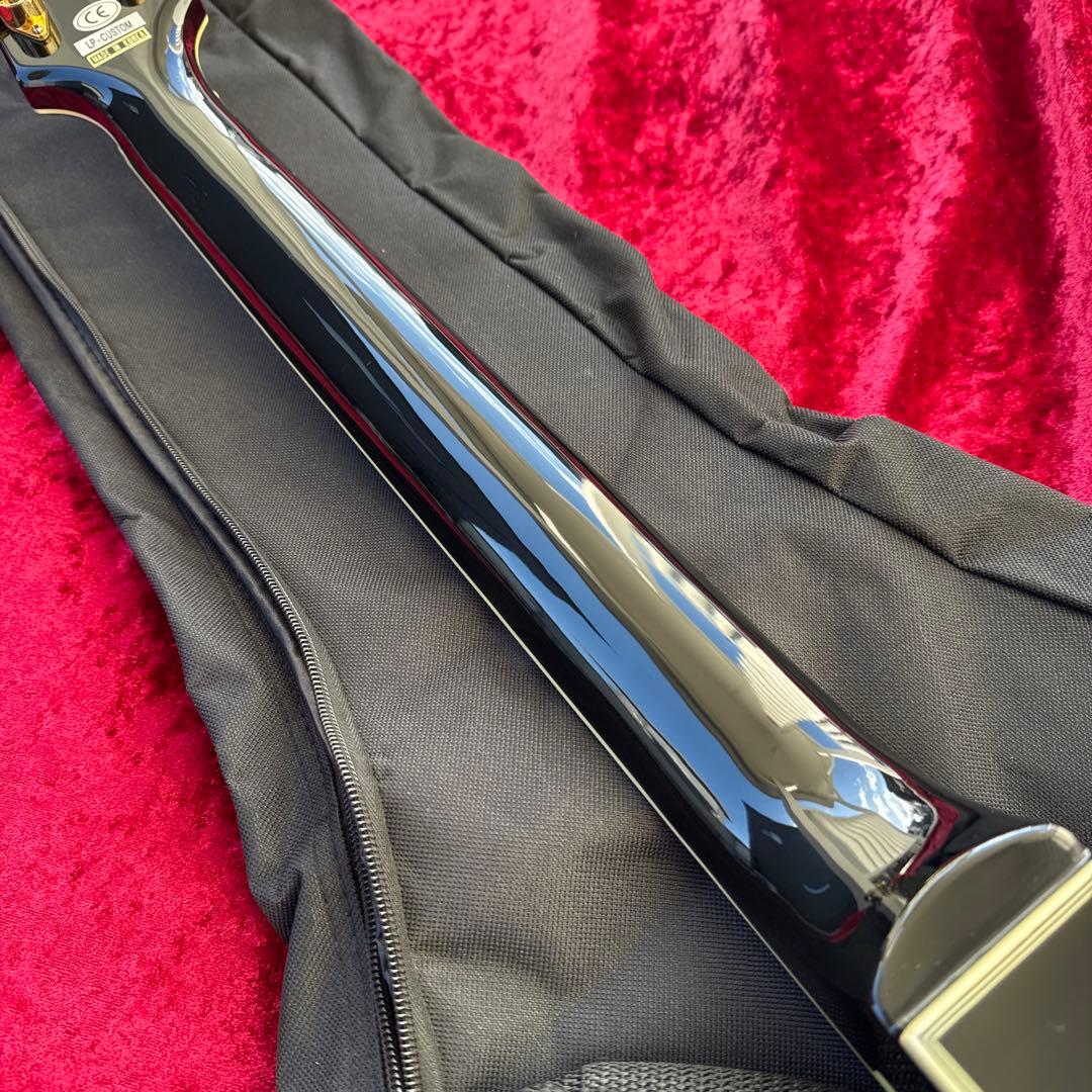 美品 メンテ済 Epiphone Les Paul CUSTOM Ebony