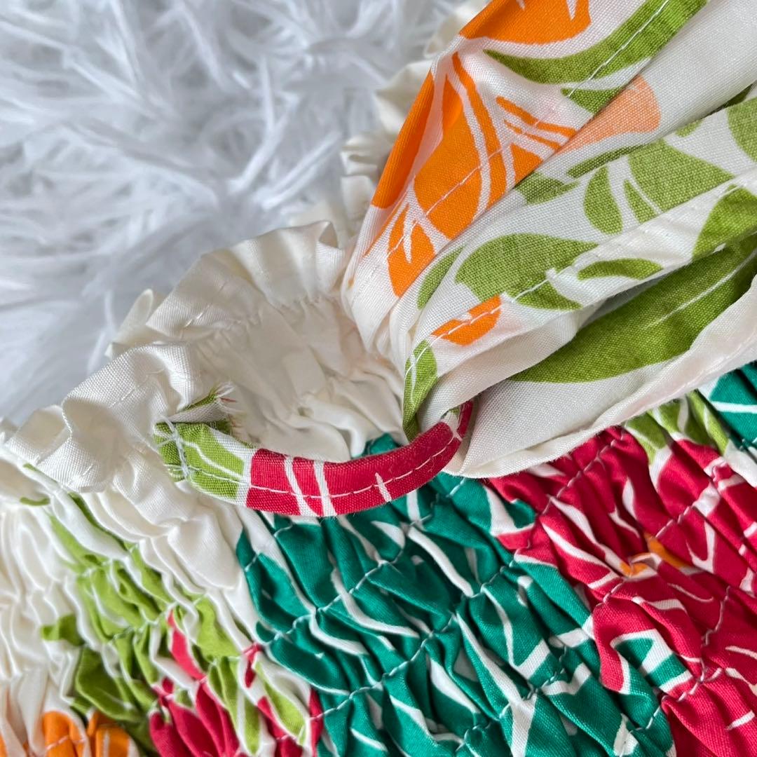 Sea Shell Pinkハワイアンワンピース　ハイビスカス花柄　リゾート