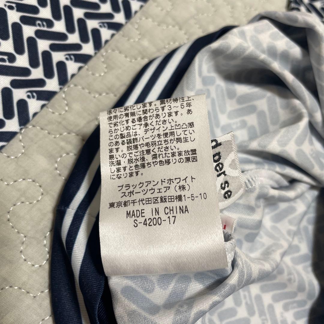 美品 and per se アンパスィ 長袖 モックネックシャツ Lサイズ 総柄