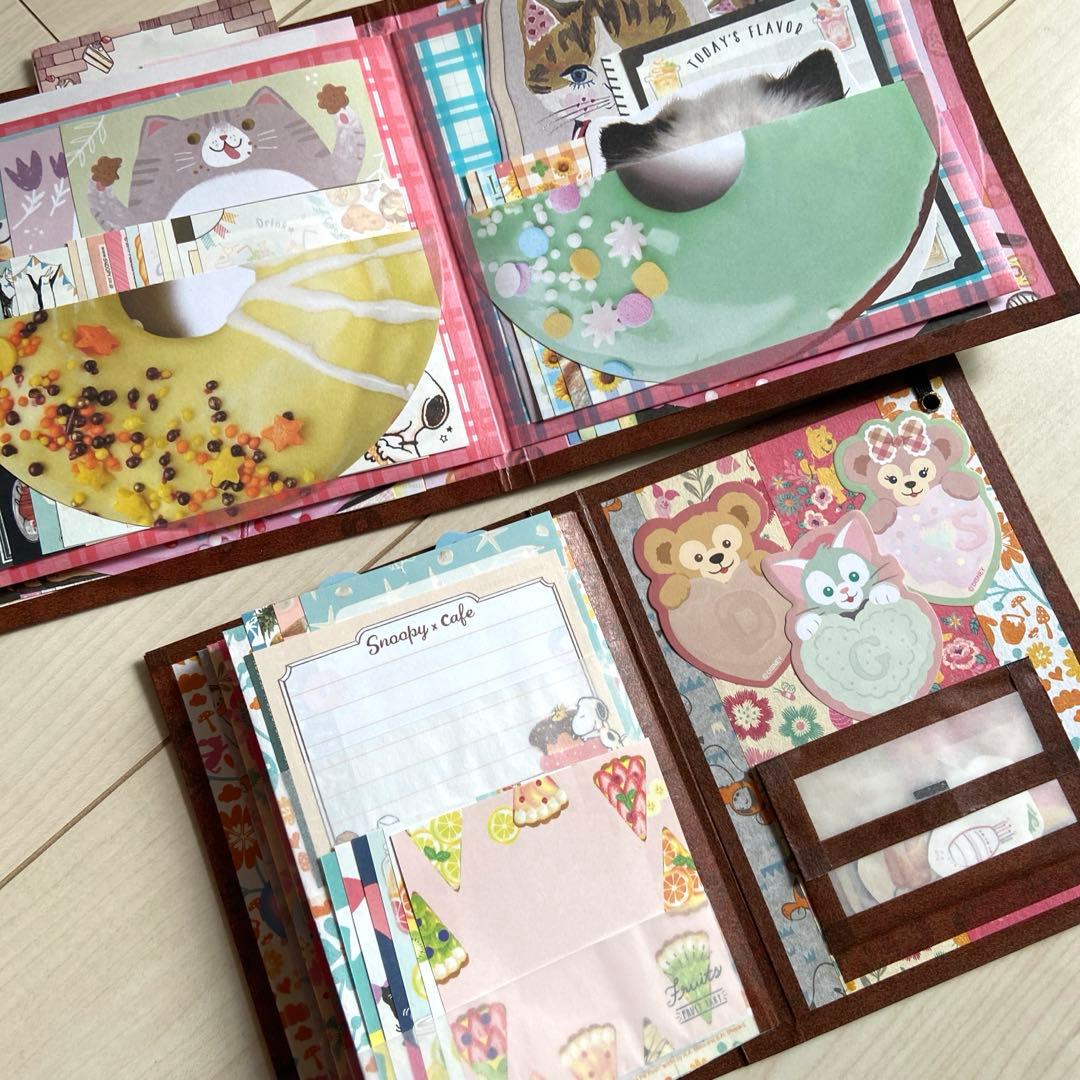 紙モノ コラージュ素材 大量 おすそ分けファイル まとめ売りサンリオ ディズニー