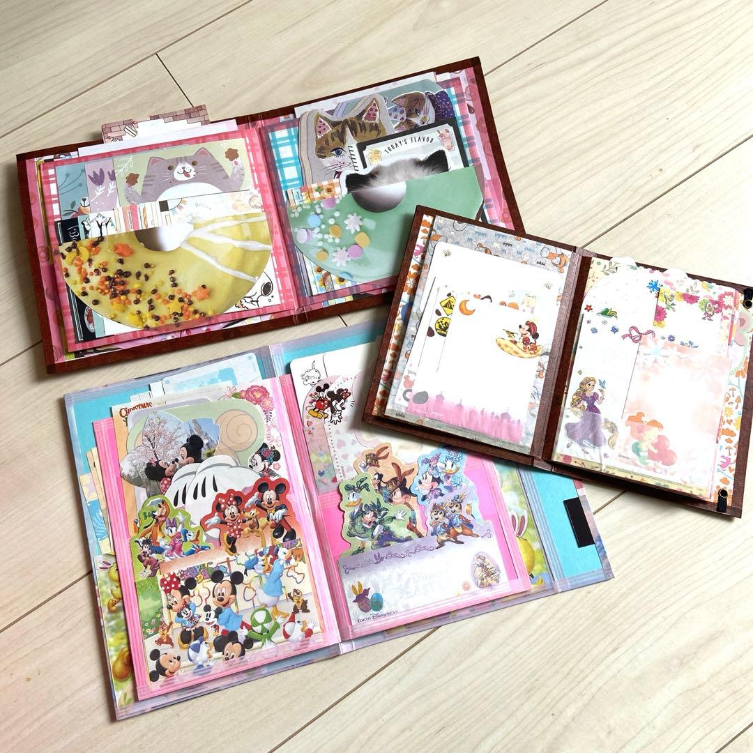 紙モノ コラージュ素材 大量 おすそ分けファイル まとめ売りサンリオ ディズニー