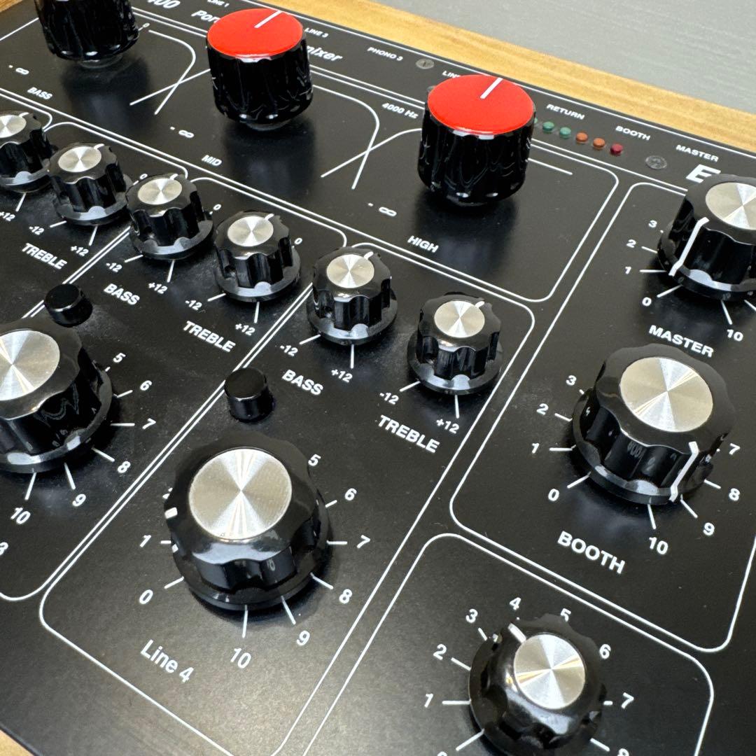 希少E&S DJR-400FX 名機ロータリーミキサー 赤GSAノブ 木製パネル