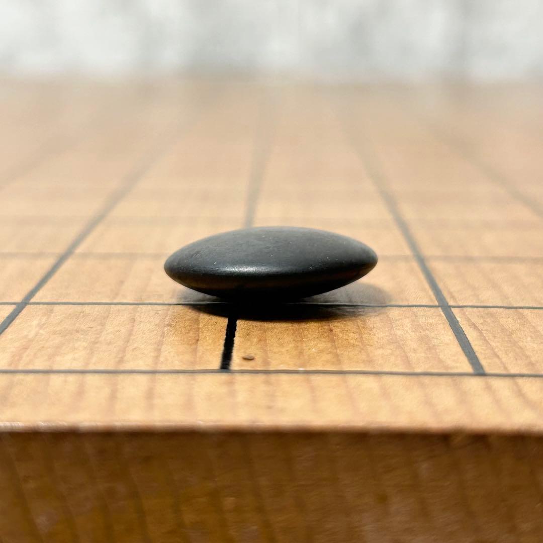 【美品】囲碁盤 天地柾目 5.6寸 脚付き へそ有 極厚 高級 碁石 ハマグリ