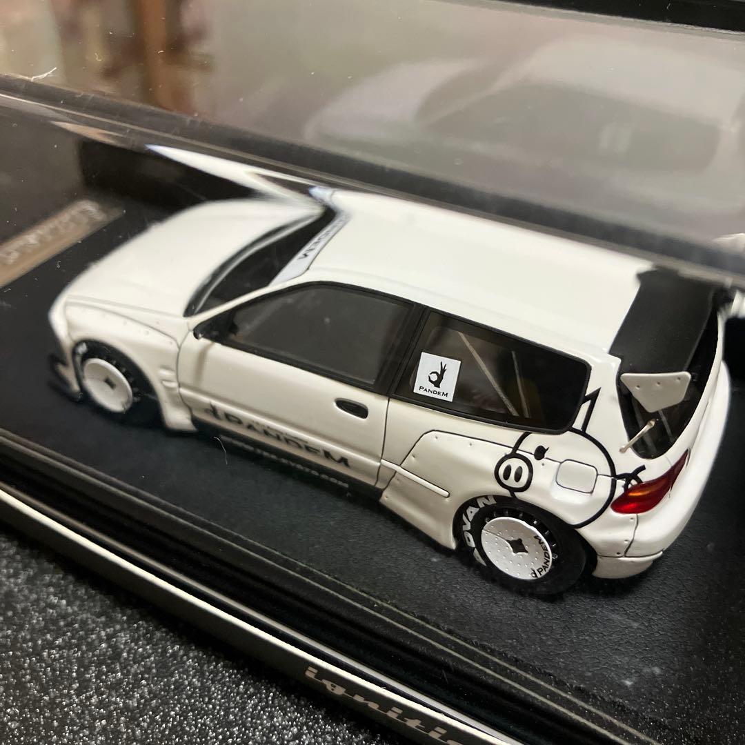 ミニカー IG01171 1/43 PANDEM CIVIC EG6(White)