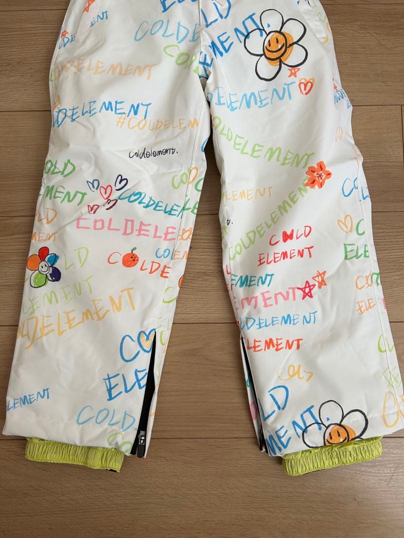 子ども用スノーボードウェア ホワイト/カラフル