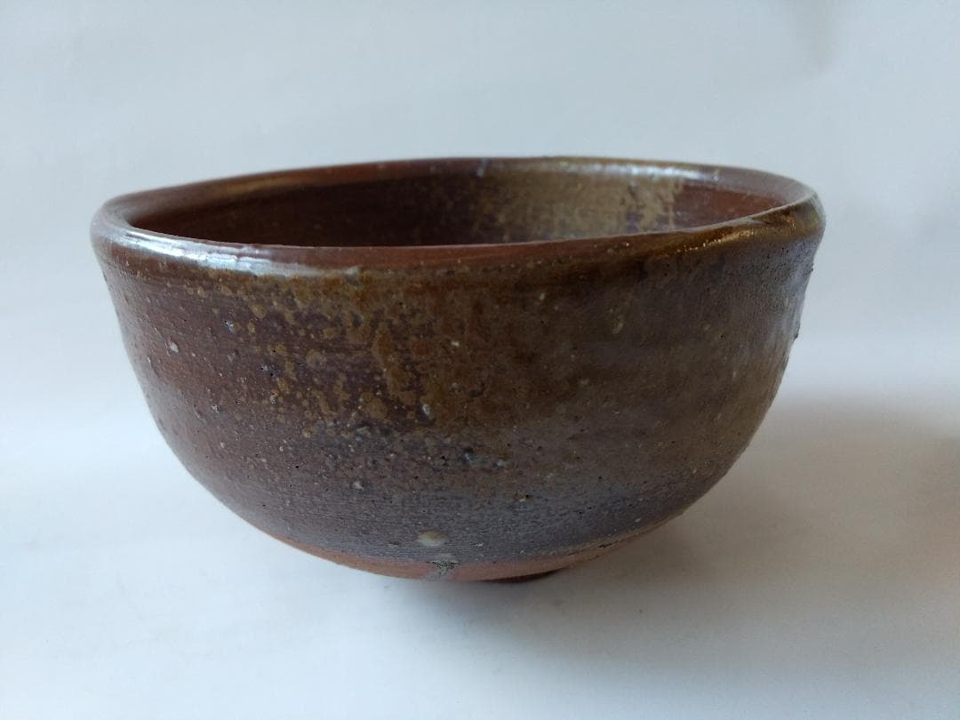 備前焼 藤原建 作 備前 茶碗 共箱 栞 茶道具 抹茶碗 新品 未使用 です