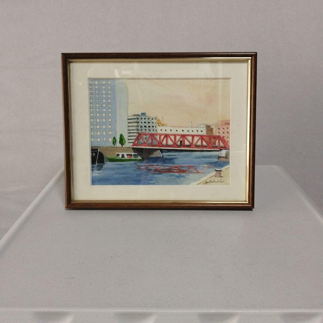 絵画、横浜風景。