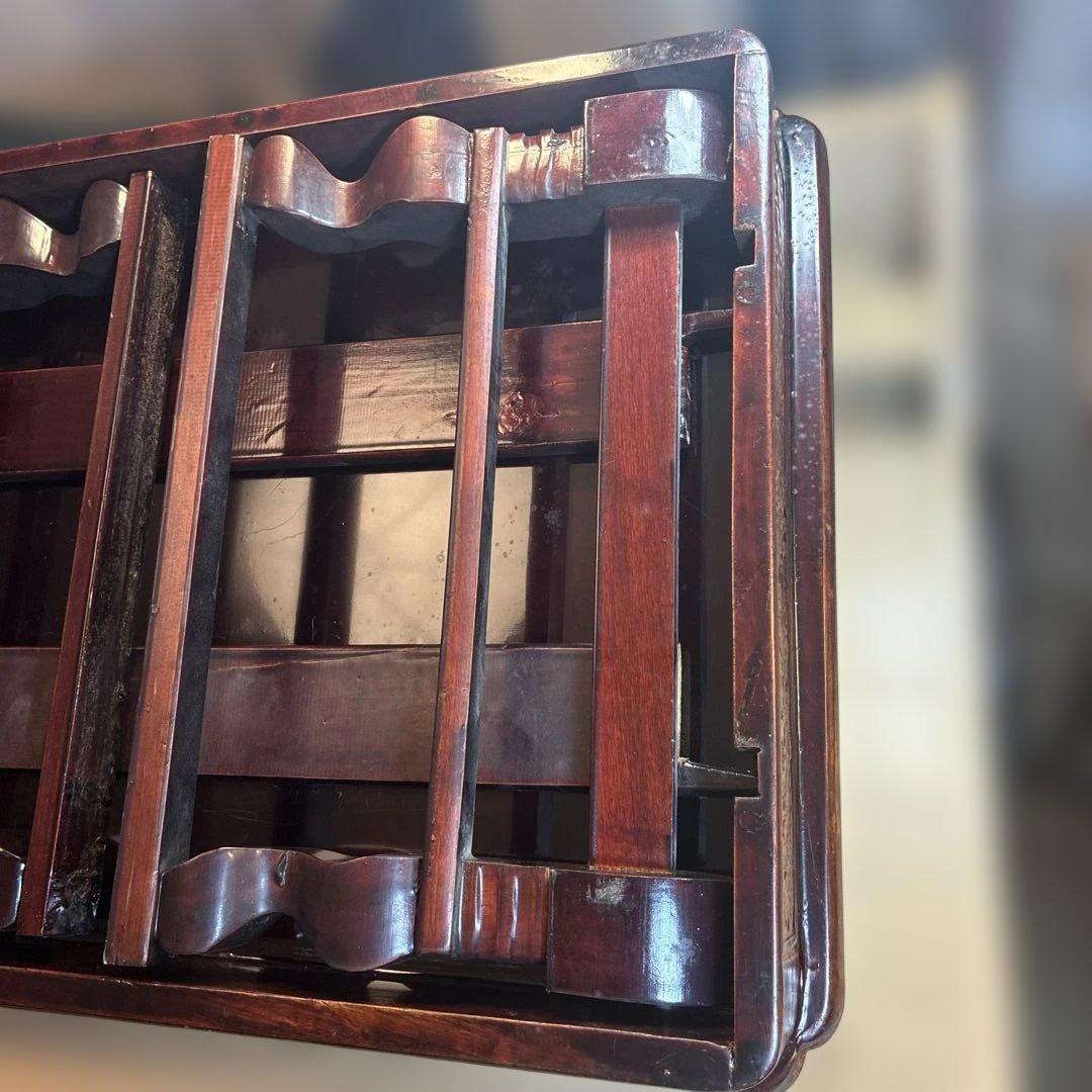 希少　折り畳み式 螺鈿細工 ローテーブル 和家具 伝統工芸　送料込