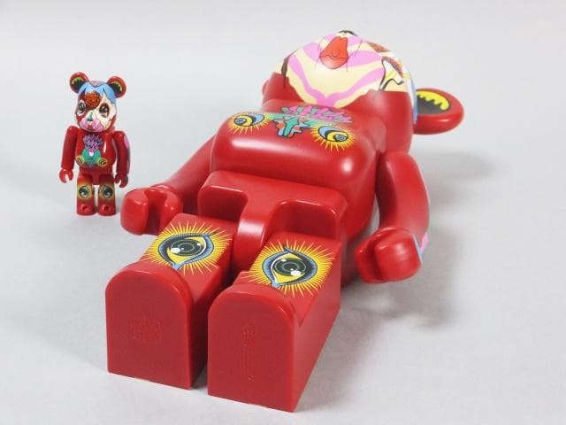 現代美術 田名網敬一『100% & 400%MEDICOM TOY赤』0127B