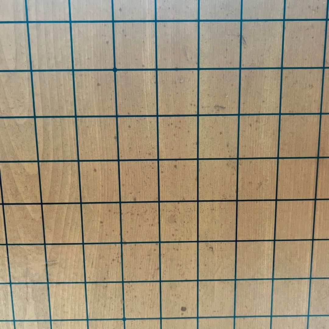 【onih0926】足付碁盤 厚さ約17.5cm 桐箱付き碁石 懐志作碁笥