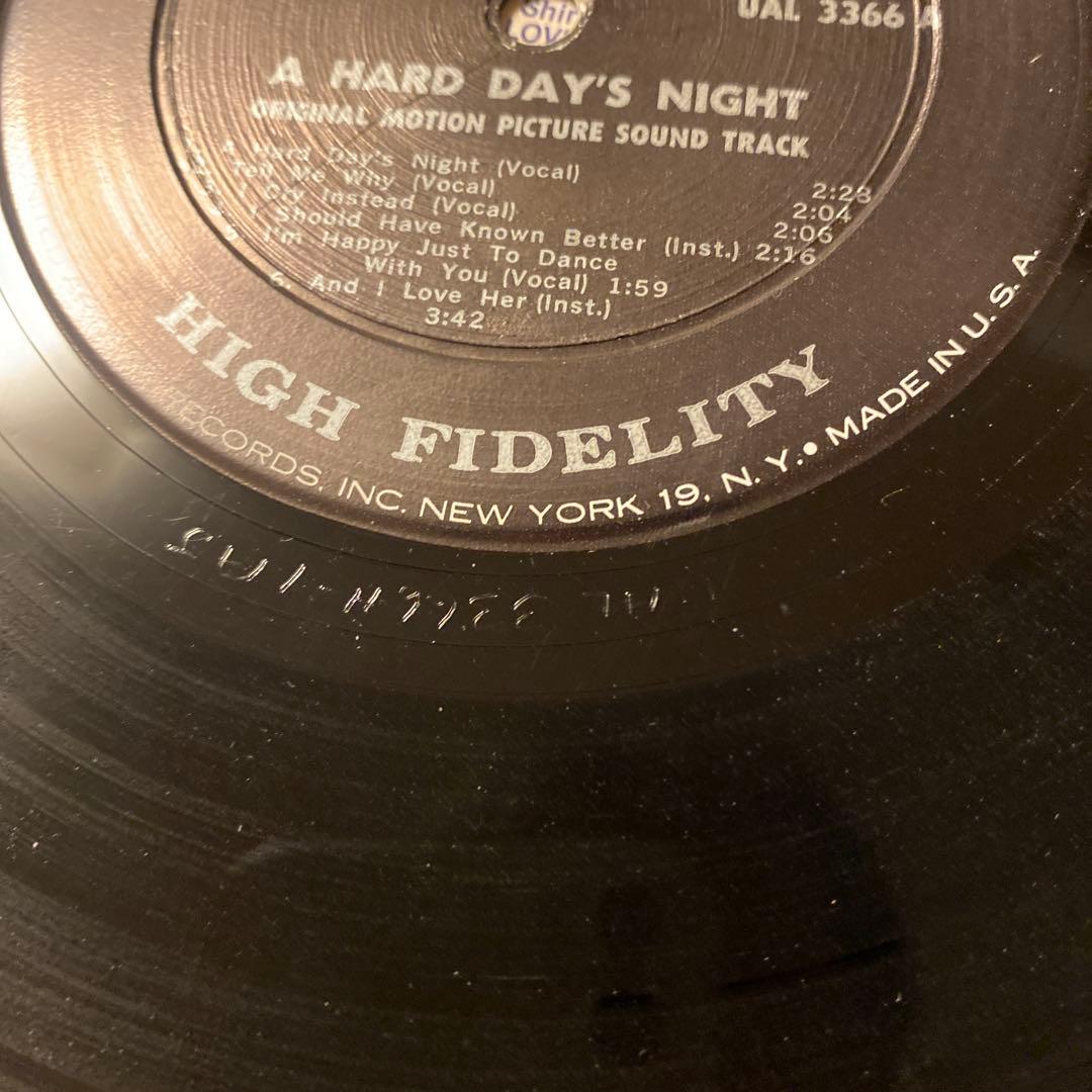 ビートルズ　A HARD DAY'S NIGHT UA オリジナルMONO盤