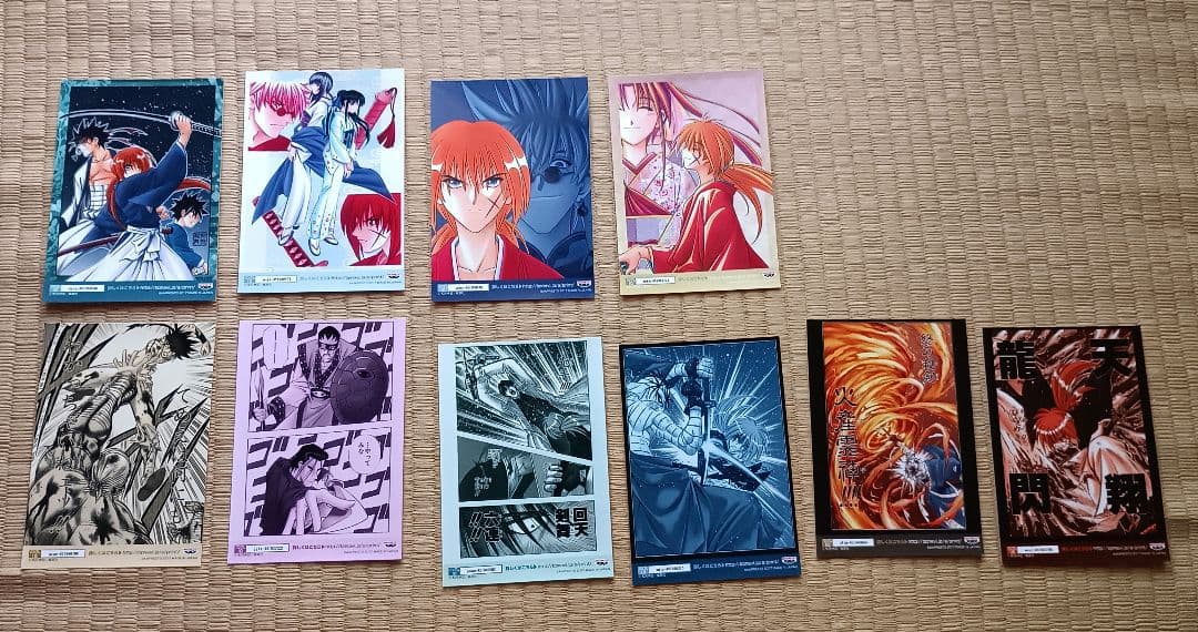 【匿名配送】るろうに剣心 プリントキャラマイド 34点 コンプリートセット