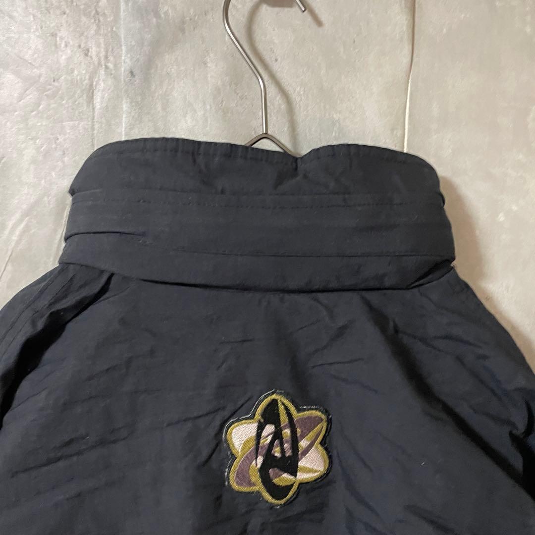 Burtonバートンスキーウェアスノーボードジャケットハーフジップ紺ネイビー赤