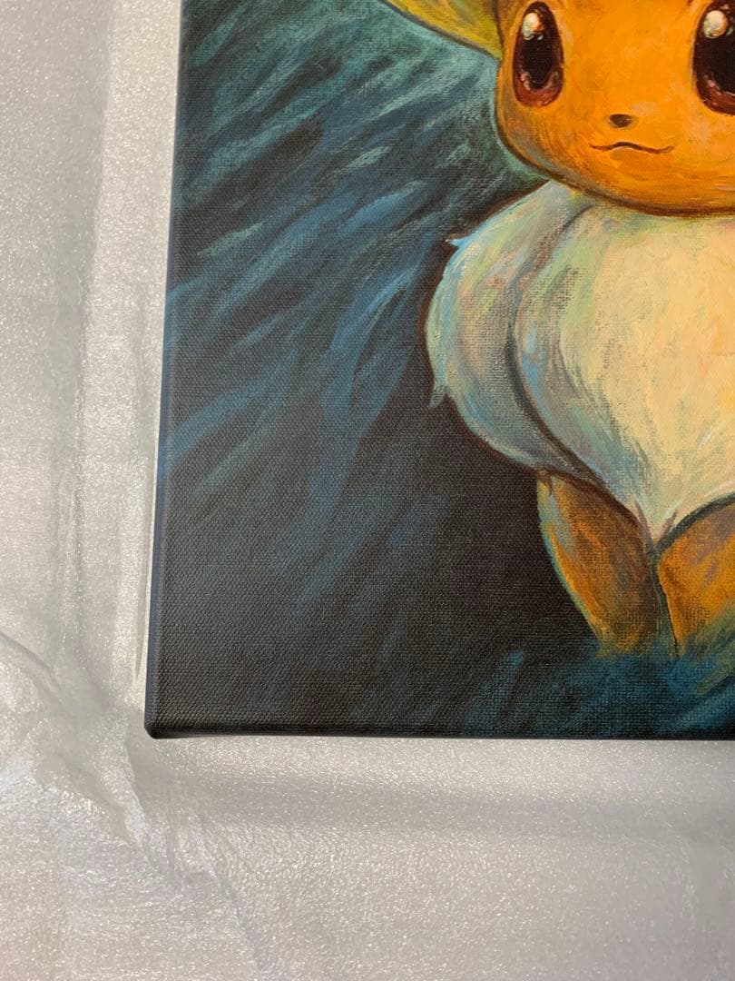 (証明書付き)ポケモン ゴッホ展 イーブイ キャンバスゴッホイーブイ