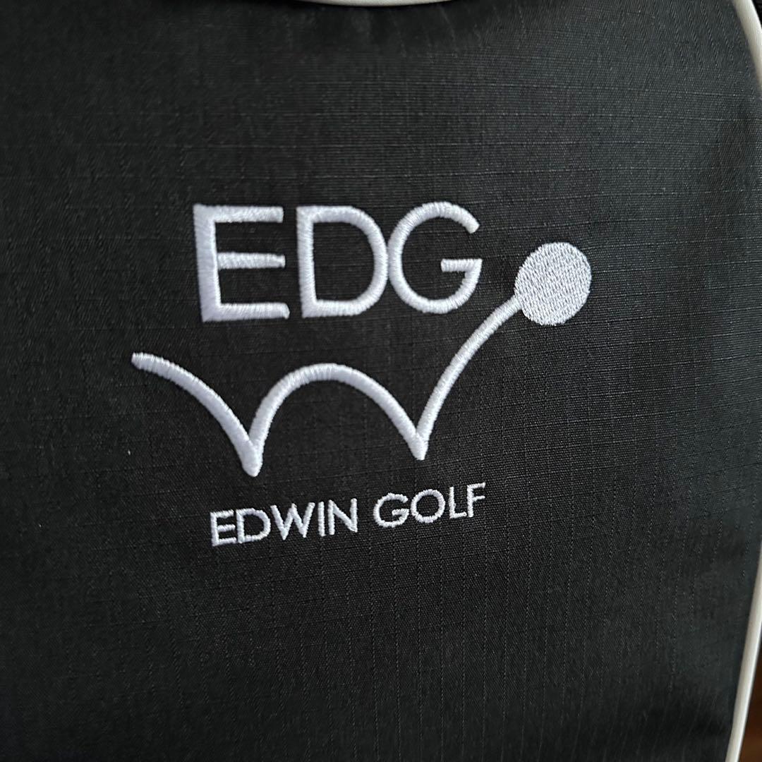 美品 EDWIN GOLF ゴルフ 9.5型キャディバッグ 6分割 ブラック