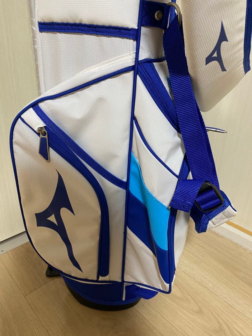 ミズノ MIZUNO キャディバッグ ホワイト/ブルー 新品未使用