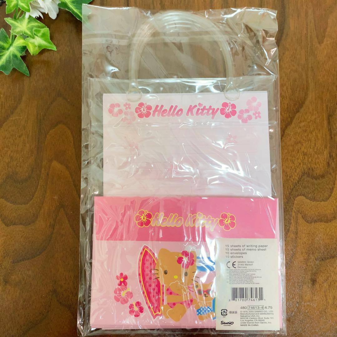海外限定 ハローキティレターセット サーフィン 日焼けキティ　入手困難　2005