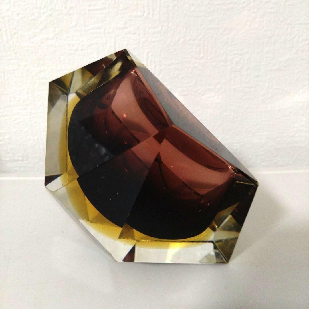 イタリア　ベネチアングラス　灰皿　アッシュトレイ　ガラス　オブジェ　インテリア