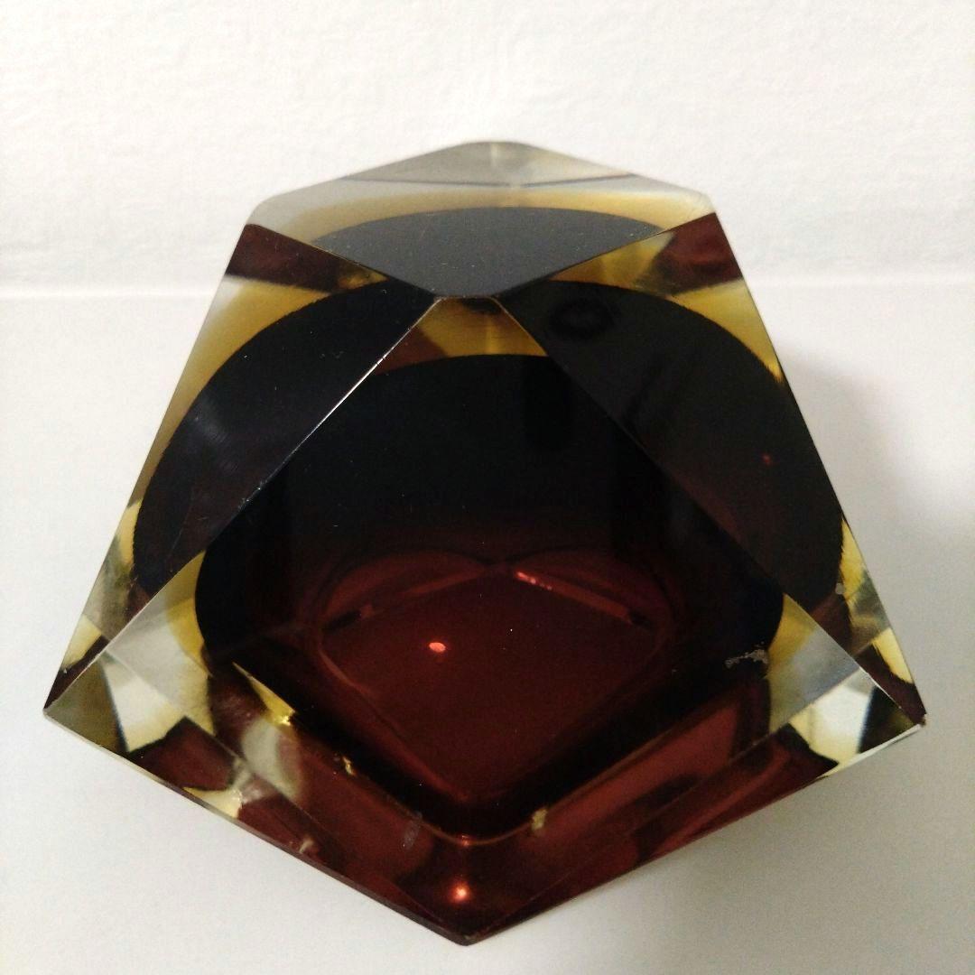 イタリア　ベネチアングラス　灰皿　アッシュトレイ　ガラス　オブジェ　インテリア