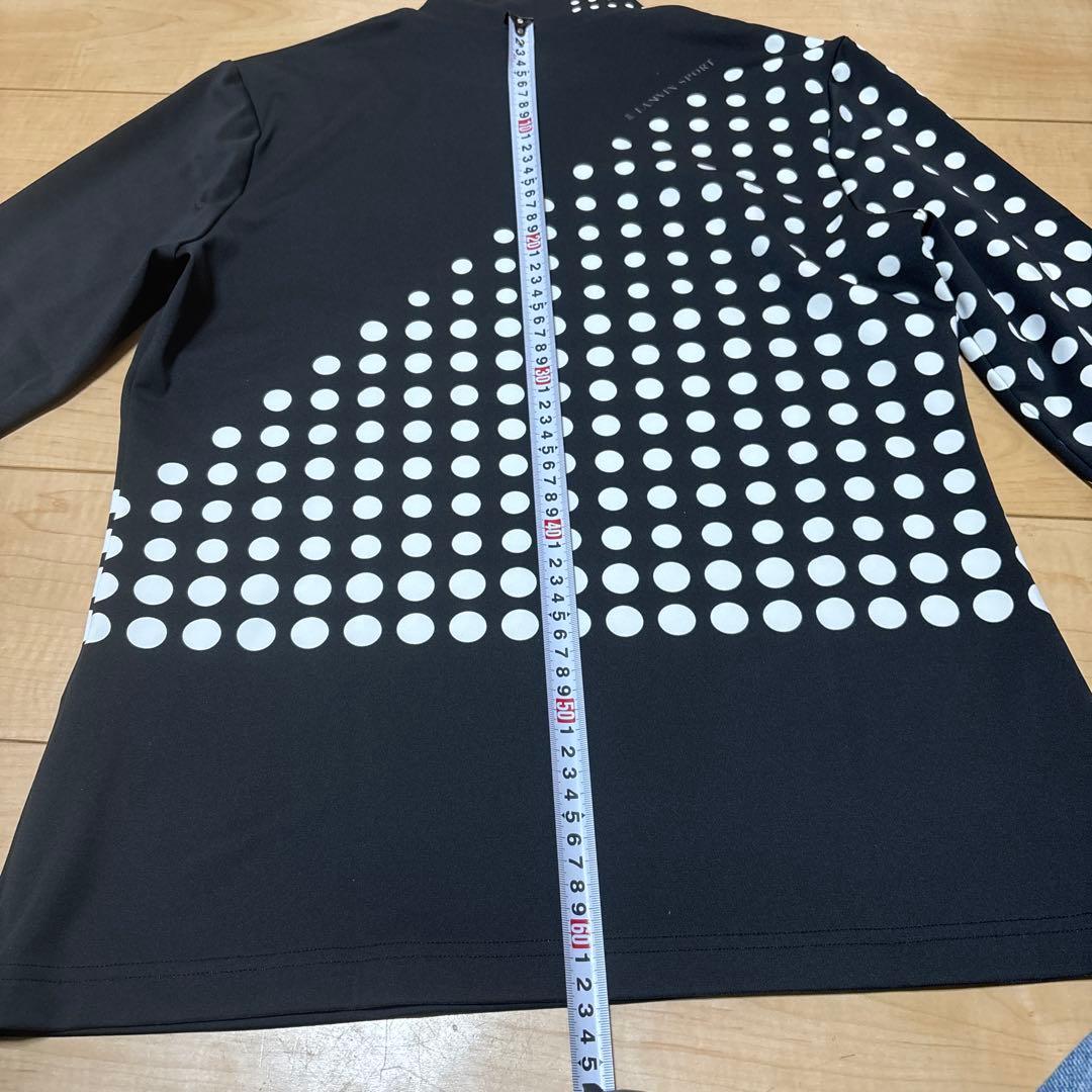 LANVIN SPORT ドット柄 モックネック 長袖 レディース