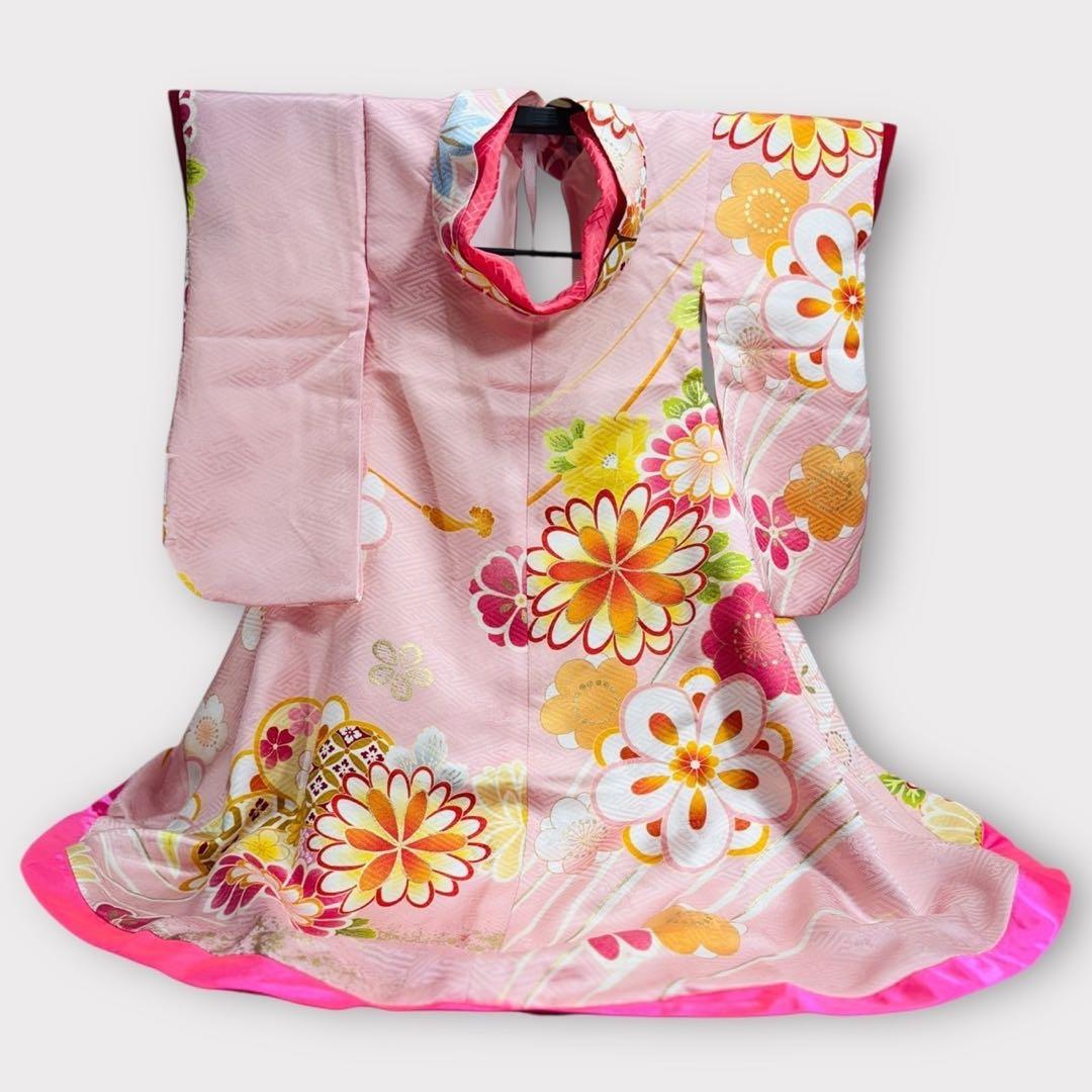 【新品特価ハンドメイド】ペット用　正絹　大振袖　サイズSM〜Ｌ