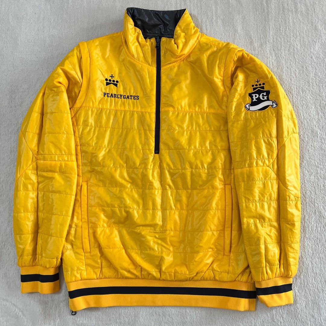 極美品　パーリーゲイツ　リバーシブル　中綿　スニード　ブルゾン　ネイビー