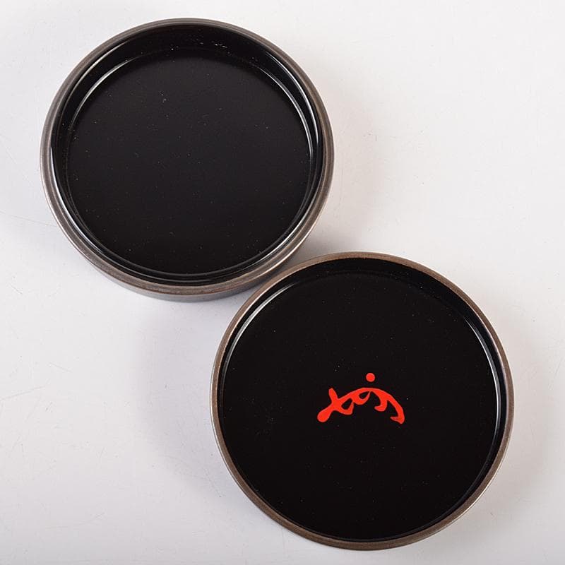 茶道具　塗師　中村宗哲作　住吉蒔絵　香合　共布　即中斎極め箱　D　R7581