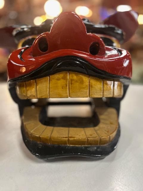獅子頭　獅子舞　雄・雌　縁起物　実物木彫