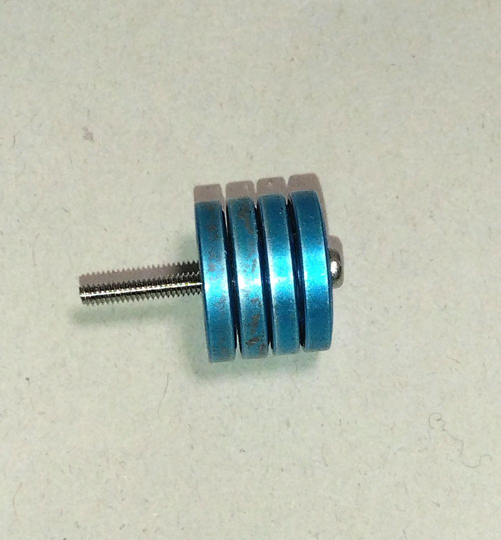 【再出品】ミニ四駆　軽量2段　軽量13mm　軽量19mm　純正ブルー　ローラー