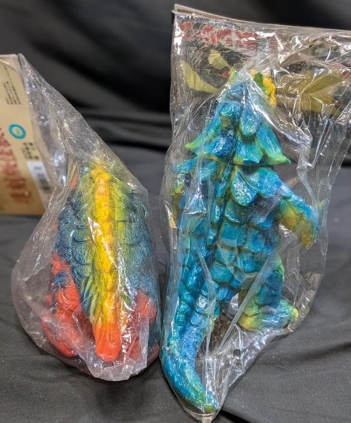 シーゴラス＆シーモンス　帰マン登場怪獣（ブルマァク復刻）ソフビ未開封２体セット