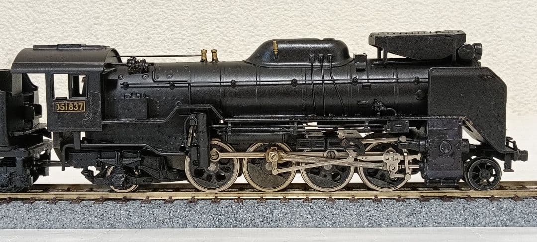 n*o様 HOゲージ アダチ Ｄ51蒸気機関車 集煙装置付 モーター交換メンテナ