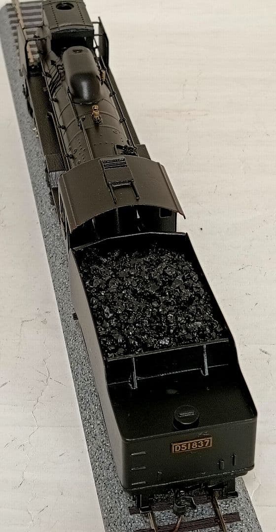 n*o様 HOゲージ アダチ Ｄ51蒸気機関車 集煙装置付 モーター交換メンテナ