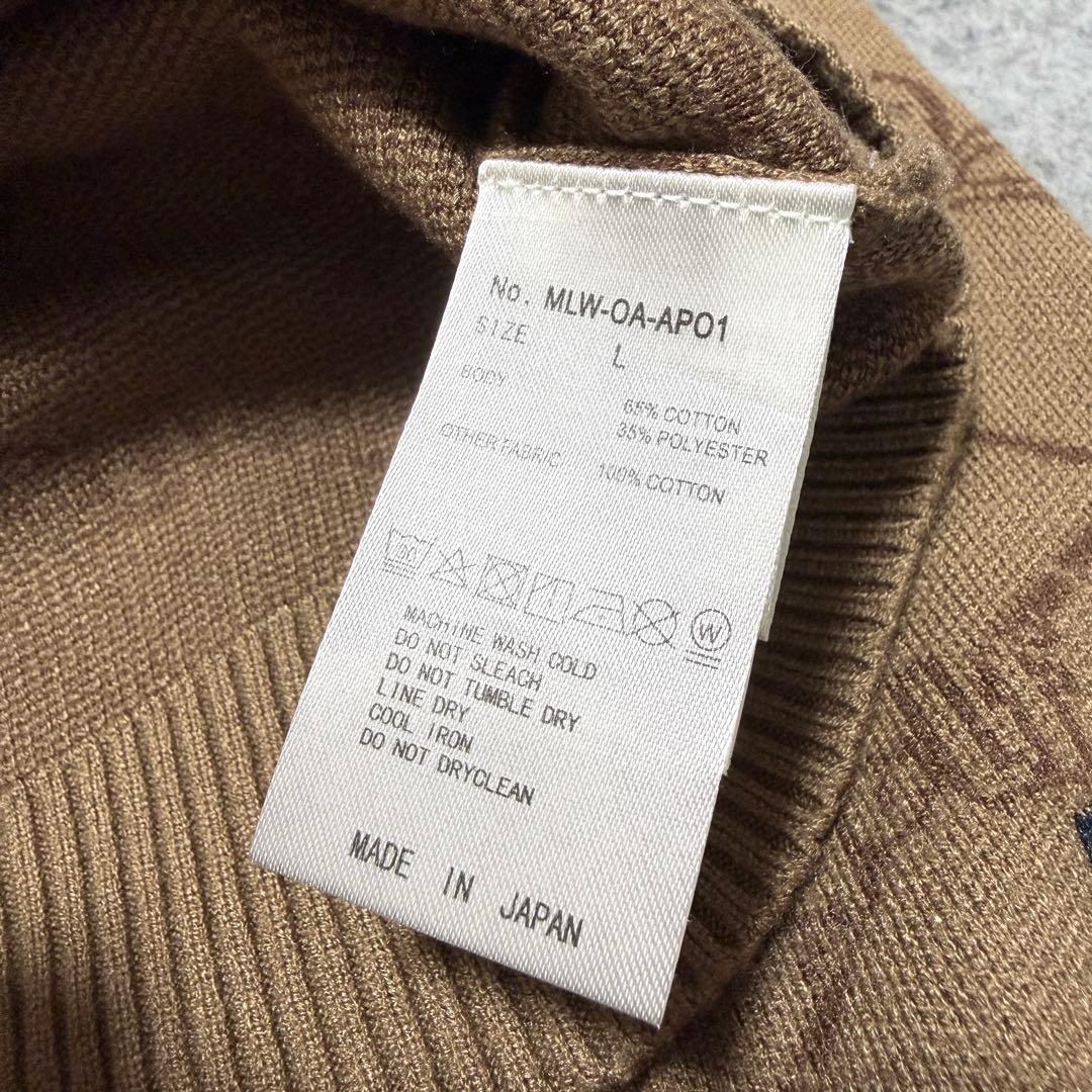 ほぼ未使用 マークアンドロナ 長袖ニット スカル ゴルフウェア L