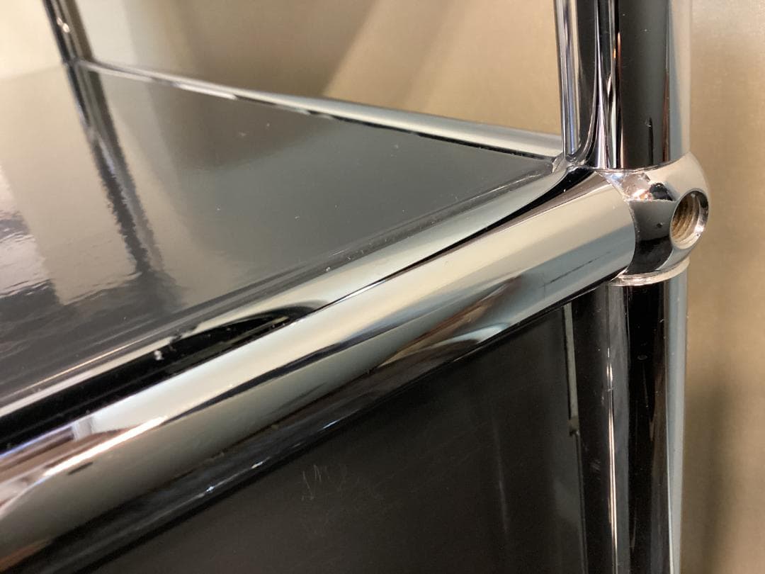 鍵付き　USMハラー　ロールボーイ　２段　デスクワゴン　アントラサイト　A