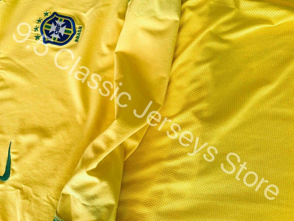 ブラジル代表 2002 ホーム ユニフォーム 長袖 選手仕様