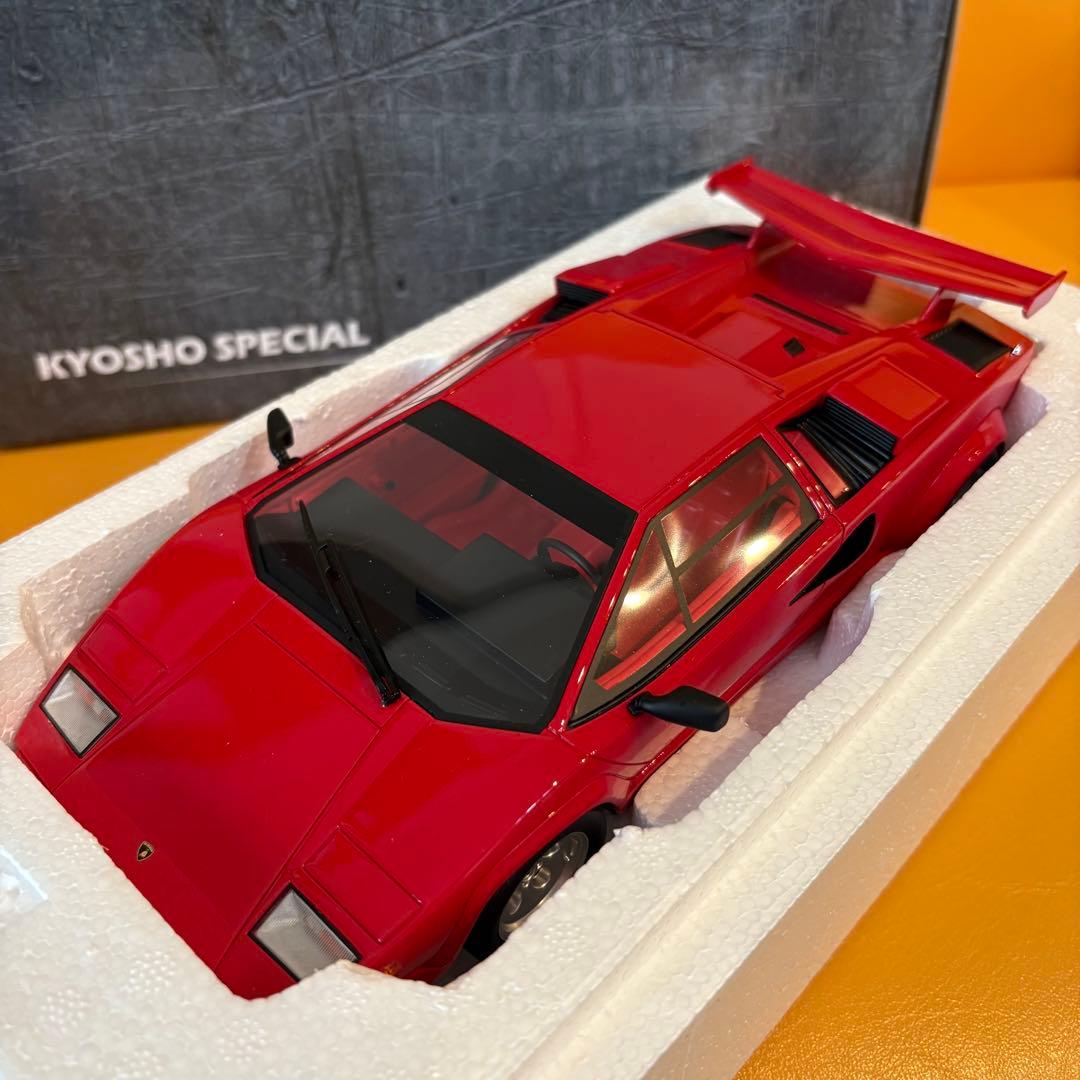 レア！京商 1/18 ランボ カウンタックLP5000QV 赤