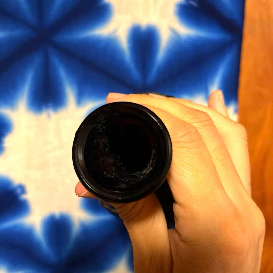 骨董　時代ガラス　プレスガラス　希少紫ガラス　渋紙　氷裂模様　凸凹プレス　花器