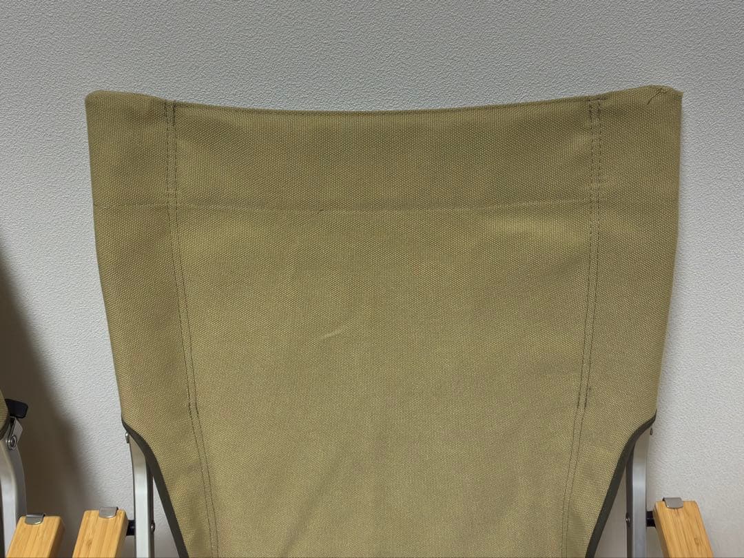 スノーピーク　ローチェア30 カーキ、ローチェアクッションプラス、カップホルダー