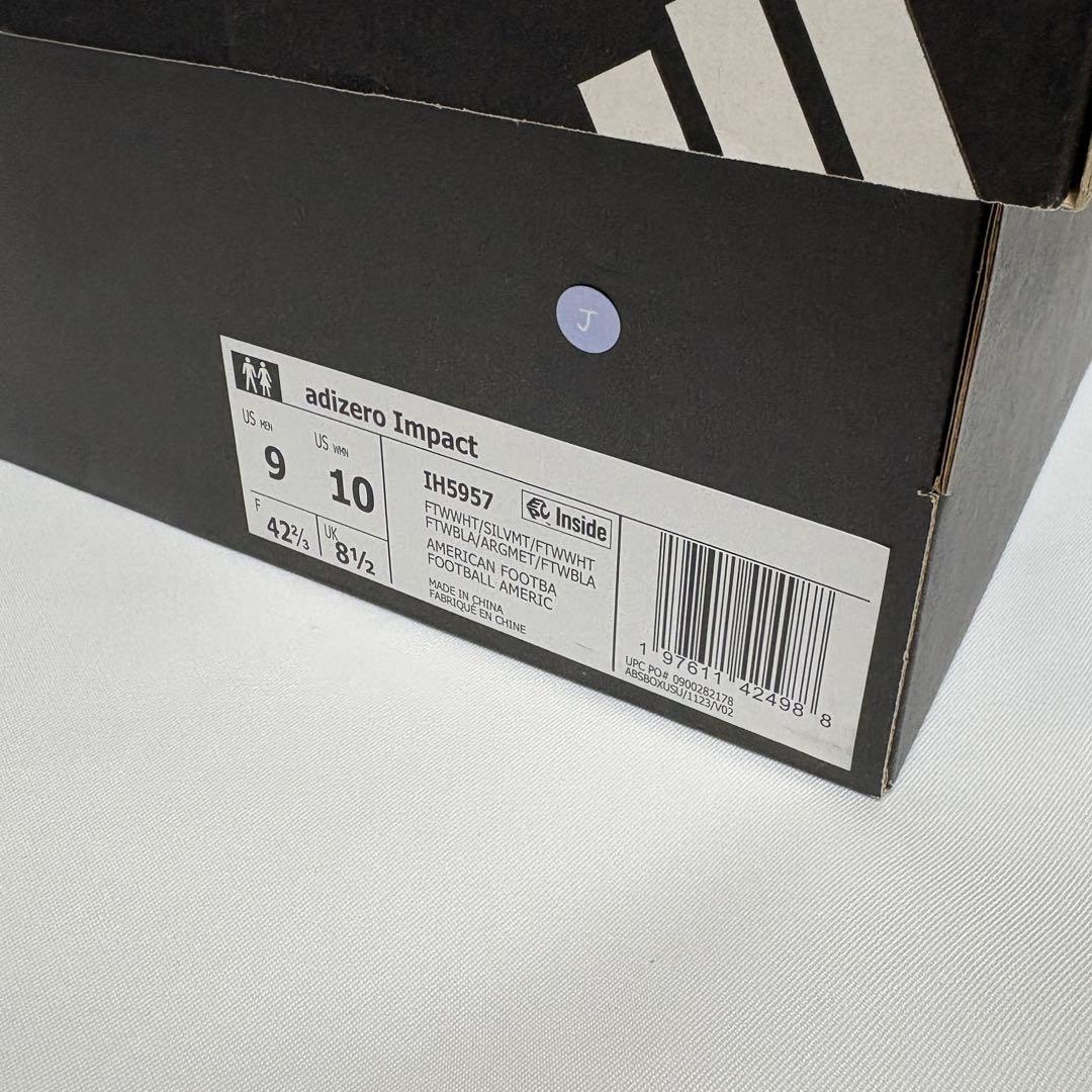 Adizero Impact Cleats　WHT/SIL　27.0㎝　J