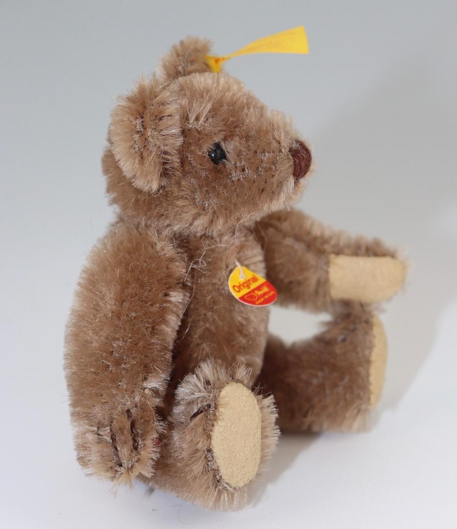 Steiff テディベア ブラウン1909年レプリカ・テディ黄色タグ9cm D