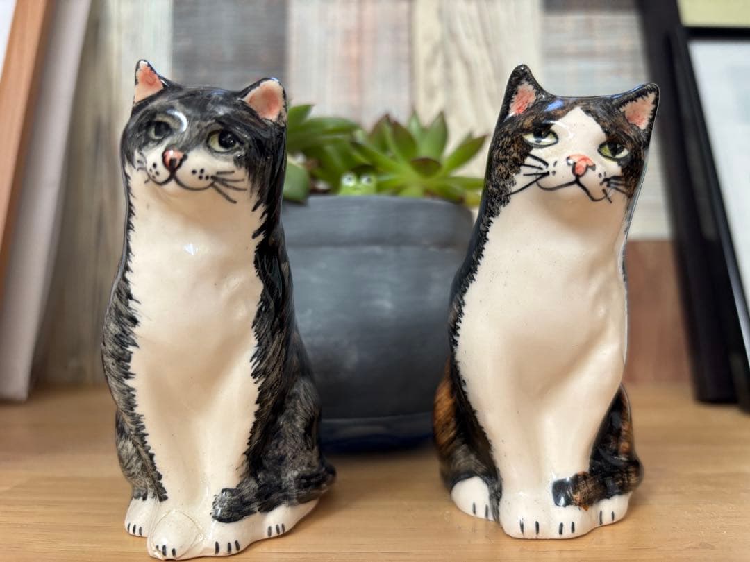 猫の置き物３点セット フィリップ・ローレストン作 英国BABBACOMBE窯