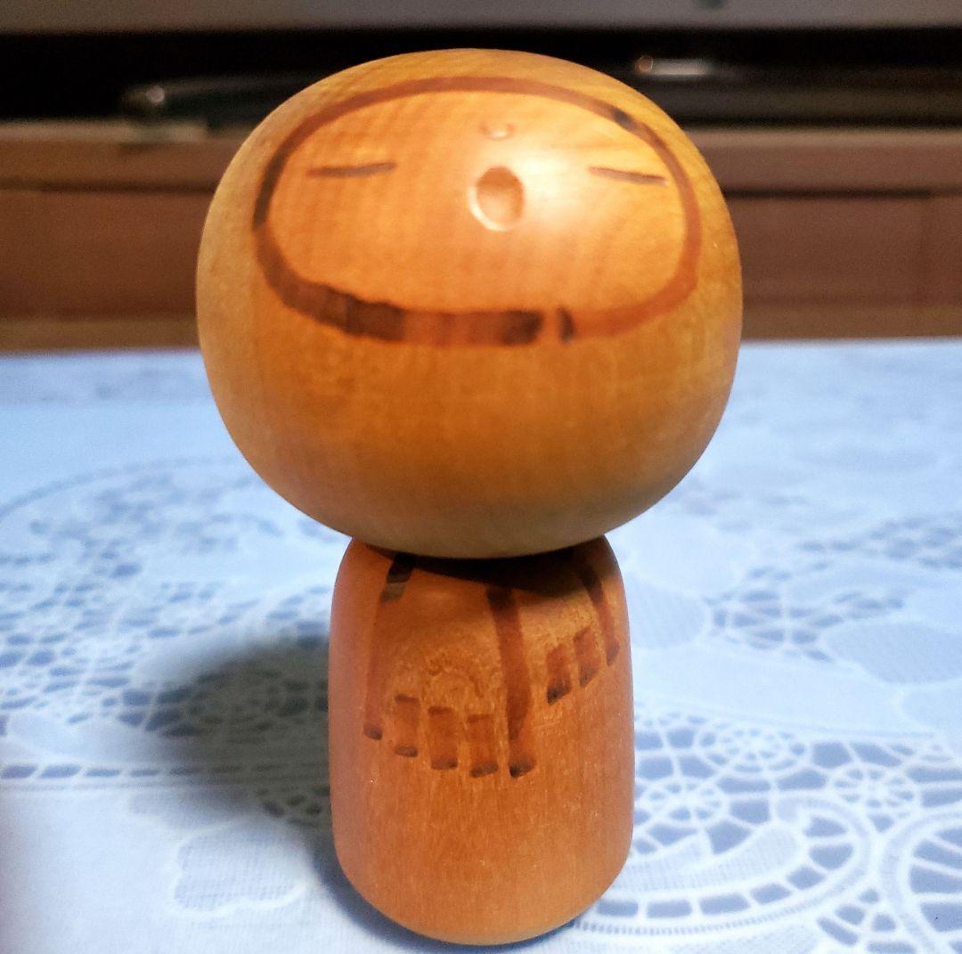 こけし4個　村上けん一作品サイン入り他