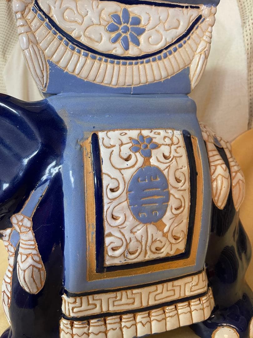 招福象 花台 エスニックアート 大型