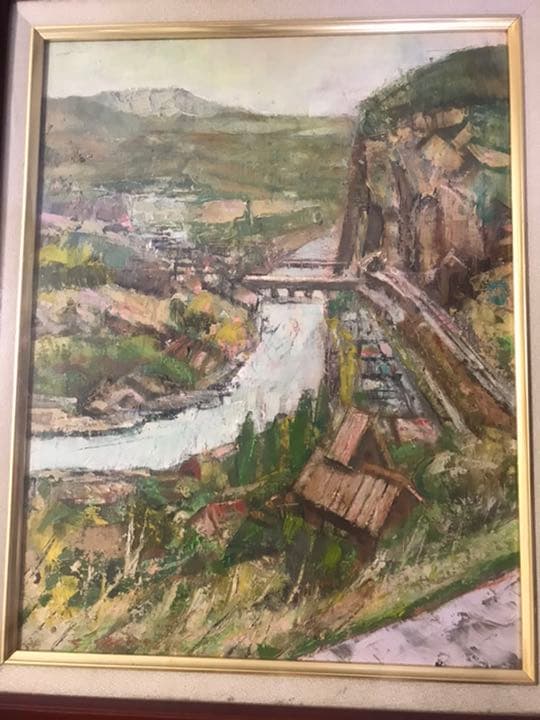 現代洋画家 吉本哲 風景画 実生会創立委員 元大調和運委 文化大臣賞